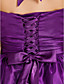  A-line Halter Knee-length Tulle And Stretch Satin Cocktail Dress