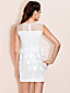  ts paillet krave organza peplum dress