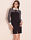  TS Checked Chiffon Long Sleeve Shirt Dress