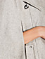  TS Asymmetrical Zipper Tweed Cloak Trench Coat