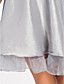  A-line Sweetheart Strapless Knee-length Organza Over Taffeta Organza Bridesmaid Dress