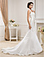  Trumpet/Mermaid Halter  Court Train Satin  Wedding Dress