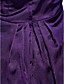 A-Line V-Neck knee-lunghezza raso stretch criss abito da cocktail croce