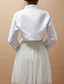  Long Sleeve Satin Special Occasion Jacket/Wedding Wrap(More Colors)