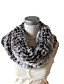  Chic Genuine Rabbit Fur Poncho/ Scarf