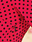  ts annata contrasto di colore polka dot abito