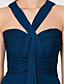  Sheath/Column Sweetheart Floor-length Chiffon Bridesmaid Dress With Ruching