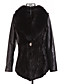  Charming Long Sleeve Fox Fur Collar Mink Fur Bottom Hem Evening/Casual Lambskin Leather Jacket