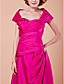  Sheath/Column Off-the-shoulder Floor-length Taffeta Mother Of The Bride Dress