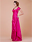  Sheath/Column Off-the-shoulder Floor-length Taffeta Mother Of The Bride Dress