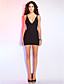  Sheath/Column V-neck Straps Sleeveless Short/Mini Bandage Dress