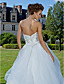  Ball Gown Sweetheart Cathedral Train Organza And Satin Wedding Dress