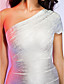  Sheath/Column One Shoulder Short Sleeve Short/Mini Bandage Dress