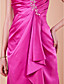  Mantel / Spalte V-Ausschnitt bodenlangen Satin Mutter der Braut Kleid