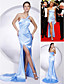  Charmeuse Trumpet/ Mermaid One Shoulder Evening Dress inspired by Cannes Film Festival
