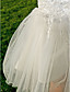 Sheath/Column Sweetheart Knee-length  Lace And Tulle Wedding Dress