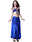  Dancewear Satin with Tassels and Sequins Belly Dance Performance Top and Bottom for Ladies More Colors