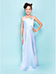  Sheath/Column Spaghetti Straps Floor-length Stretch SatinJunior Bridesmaid Dress