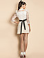  TS Puff Sleeve Lace Embroidery Layered Ruffle Dress