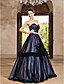  Ball Gown Sweetheart Floor-length Tulle Satin Evening Dress