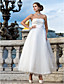  Ball Gown Strapless Ankle-length Tulle Wedding Dress
