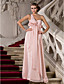  Sheath/Column One Shoulder Floor-length Chiffon Evening Dress