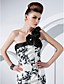  Trumpet/Mermaid One Shoulder Floor-length Taffeta Evening Dress