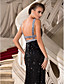  Trumpet/Mermaid V-neck Floor-length Sequined Evening Dress