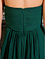  uma linha de varredura strapless / escova de trem chiffon vestido de noite