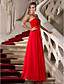  A-Line cinghie piano di lunghezza abito da sera in chiffon
