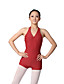  kvinders halterneck bomuld ballet dans unitard