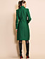  TS Military Style Metal Button Tweed Coat