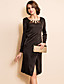  TS Long Sleeve Mesh Front Dress