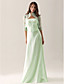  ALASTRINA - Robe pour Mariage et de Demoiselle d'Honneur Organza Satin - Châle Inclus