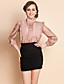  TS Kungliga High Neck Organza Ruffle Blouse skjorta