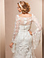  Trumpet/Mermaid Scoop Court Train Lace Wedding Dress