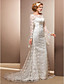  Trumpet/Mermaid Scoop Court Train Lace Wedding Dress