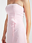  Sheath/ Column Strapless Floor-length Chiffon Bridesmaid/ Wedding Party Dress With A Wrap
