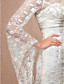  Trumpet/Mermaid Scoop Court Train Lace Wedding Dress