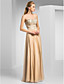  schede / kolom sweetheart vloer-length chiffon avondjurk