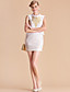 TS Gold Embroidery Round Neck Suit Style Sleeveless Sheath Dress