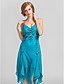  Sheath/Column V-neck Knee-length Chiffon Cocktail Dress