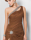  Sheath/Column One Shoulder Floor-length Chiffon Evening Dress