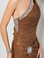  Sheath/Column One Shoulder Floor-length Chiffon Evening Dress