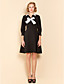  TS Black And White Bow Swing Dress