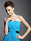  Sheath/Column Strapless Sweep/Brush Train Chiffon Evening Dress inspired by Julia Louis-Dreyfus at Emmy Award