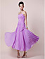  A-line Sweetheart Tea-length Chiffon Mother of the Bride Dress