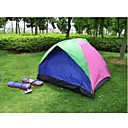 Camping Tent 2 Persons + Aluminum Foil Dampproof Mat+Tent Light LED(HYYP232)
