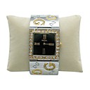 diamante jurk horloge met vierkante wijzerplaat (weiqin-074) (vanaf 5 stuks)