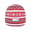 SAMII Jacquard Argyle Stripe Knit Beanie Skull Cap Hat-Red(0015) (Start From 20 Units) Free Shipping